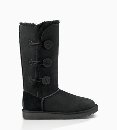 UGG Bailey Button Triplet II Classic Boots for Womens - Black India